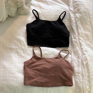 BOGO Women's Black and Brown Crop Tops